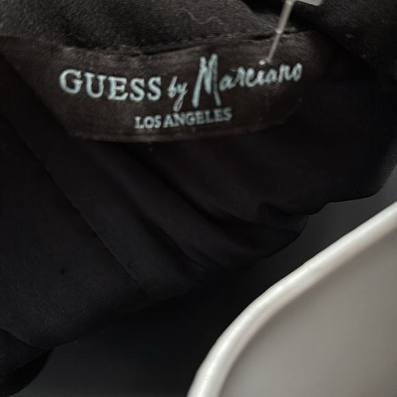 Guess by Marciano Elegant Black Cammun Sleeveless Ruffle Dress - Picture 7 of 15